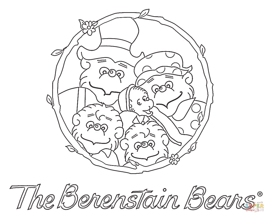 Plansa de colorat cu Ursul Berenstain 1 1